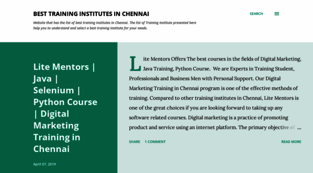 chennaibesttraininginstitute.blogspot.com