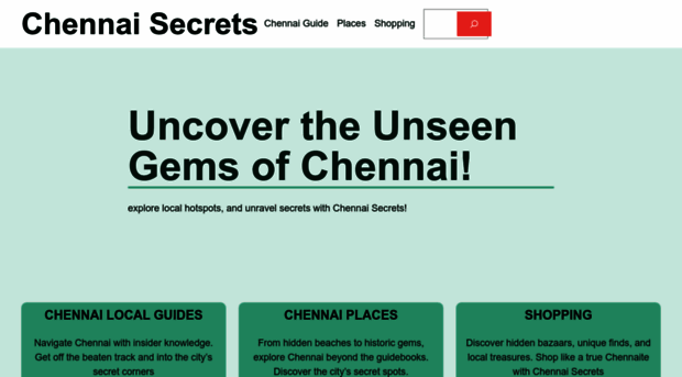 chennaisecrets.com