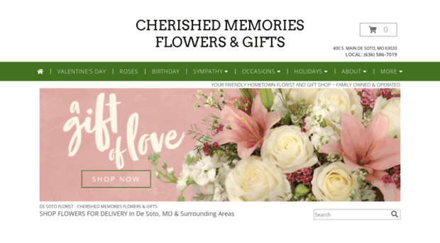 cherishedmemoriesflowers.com