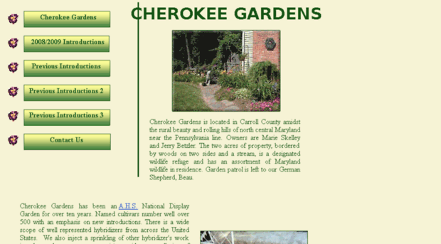 cherokeegardens.net
