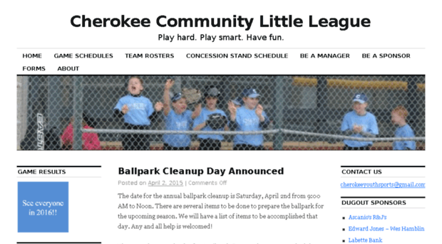 cherokeelittleleague.org