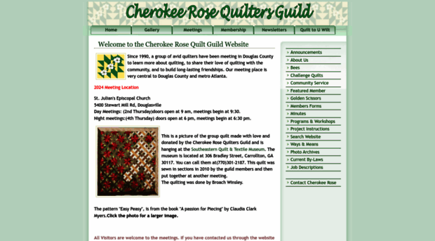 cherokeerosequiltguild.com