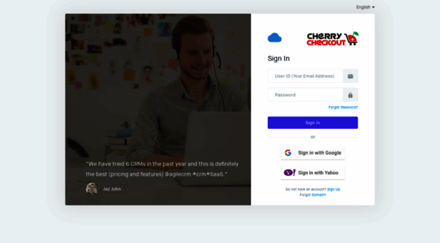 cherrycheckout.agilecrm.com