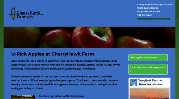 cherryhawkfarm.com