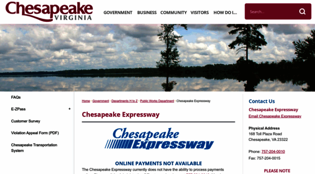 chesapeakeexpressway.com