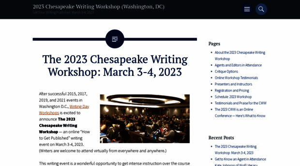 chesapeakewritingworkshops.com