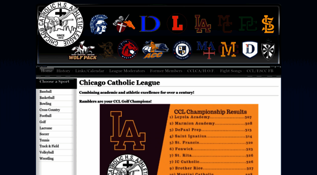 chicagocatholicleague.com