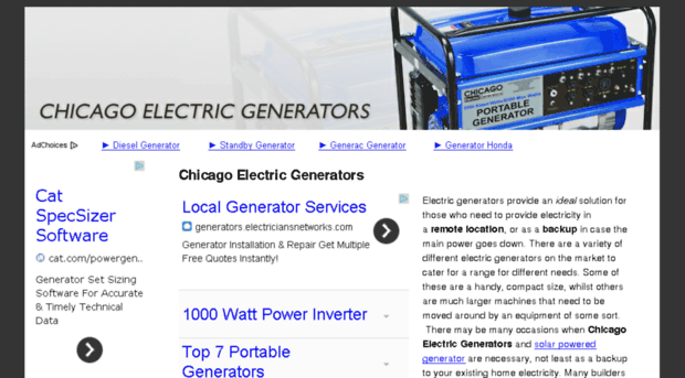 chicagoelectricgenerators.org