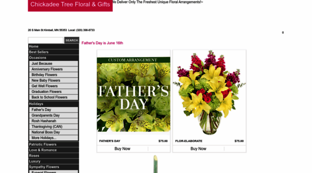 chickadeetreefloral.com