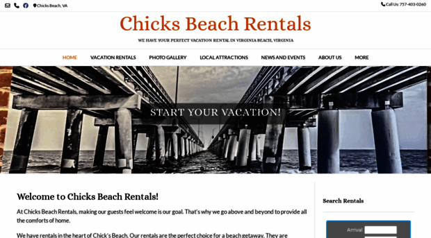 chicksbeachrentals.com