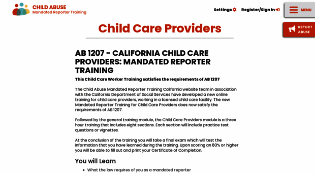 childcare.mandatedreporterca.com