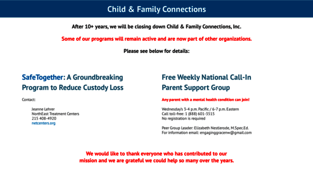 childfamilyconnections.org