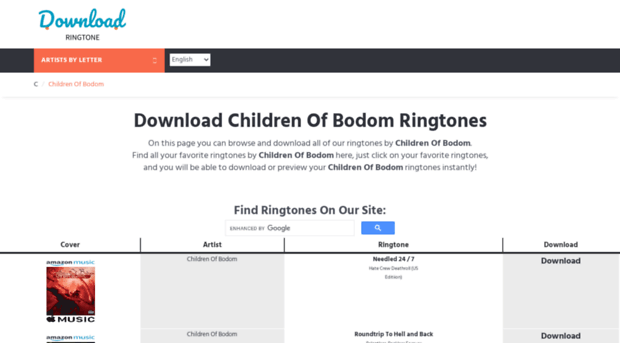 childrenofbodom.download-ringtone.com