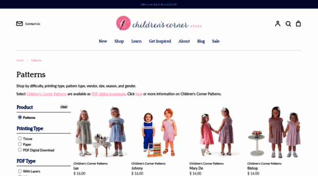 childrenscornerpatterns.com