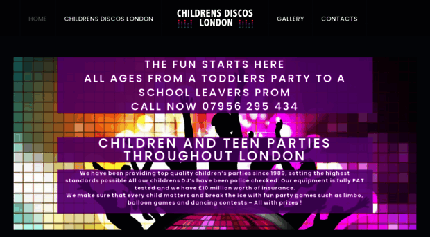 childrensdiscoslondon.co.uk