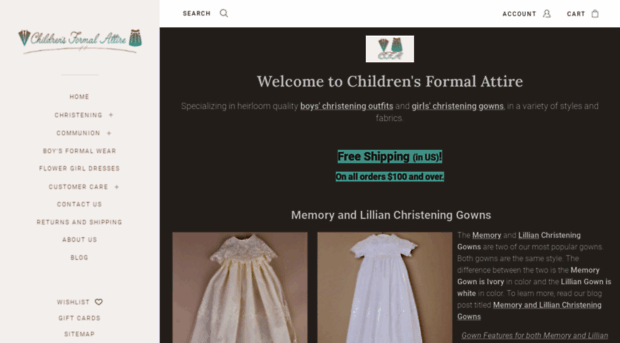 childrensformalattire.com