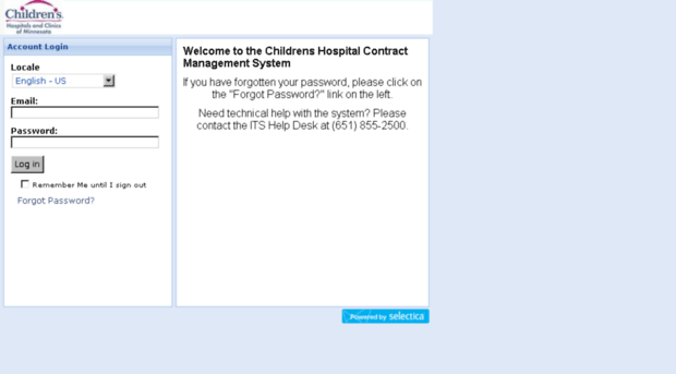childrenshospital.selectica.com