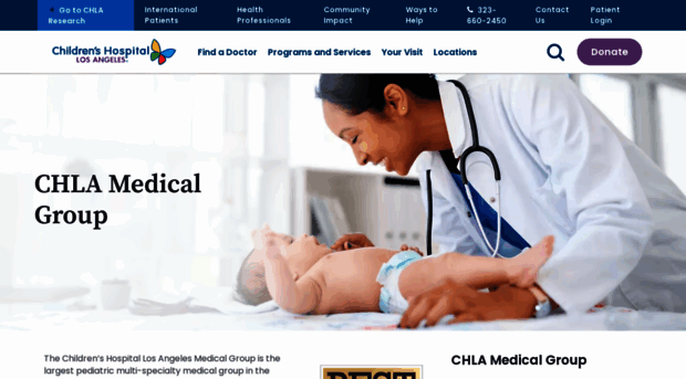 childrenshospitallamedicalgroup.org