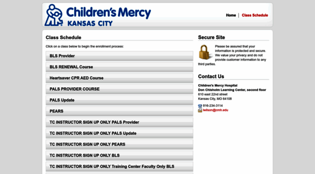 childrensmercy.enrollware.com