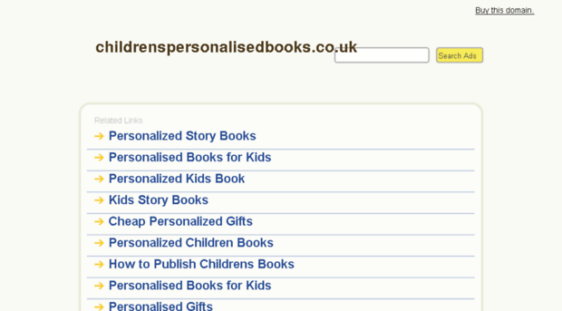 childrenspersonalisedbooks.co.uk