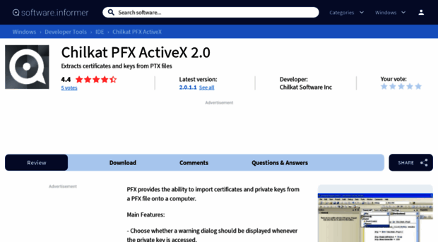 chilkat-pfx-activex.software.informer.com