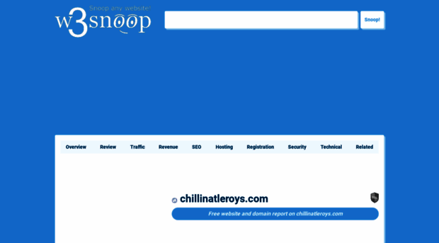 chillinatleroys.com.w3snoop.com