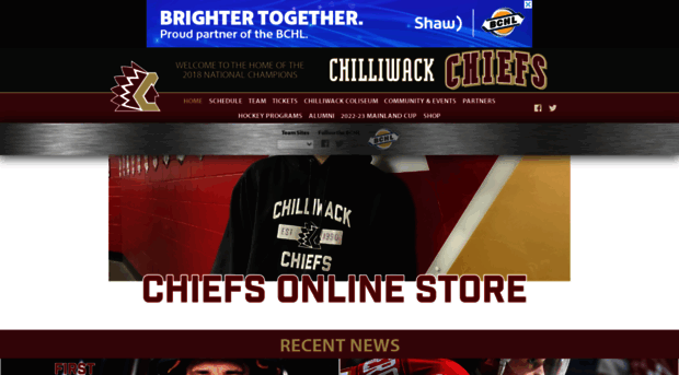 chilliwackchiefs.net