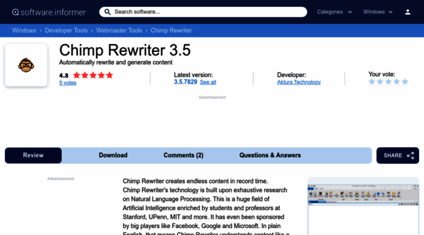 chimp-rewriter.software.informer.com