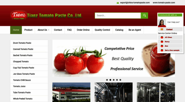 china-tomatopaste.com