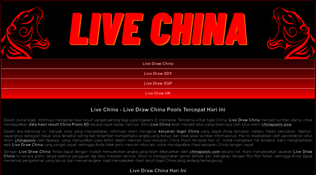 chinalivedraw.live
