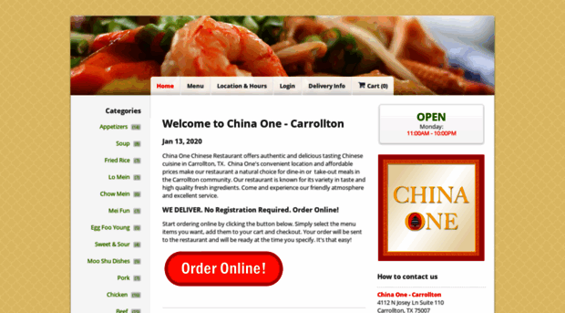 chinaonecarrolltontx.com