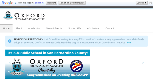 chino.oxfordpreparatoryacademy.com