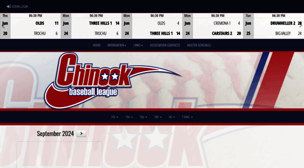 chinookbaseballleague.com