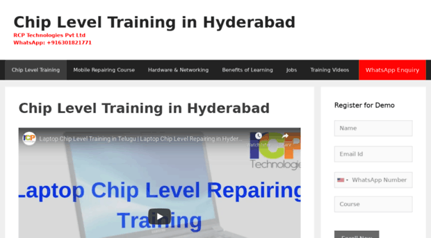 chipleveltraininginhyderabad.in