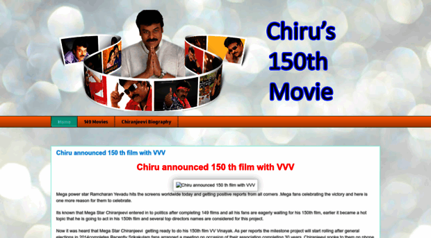 chiranjeevi-150th-movie.blogspot.com