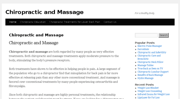 chiropracticandmassage.org