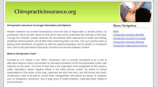 chiropracticinsurance.org