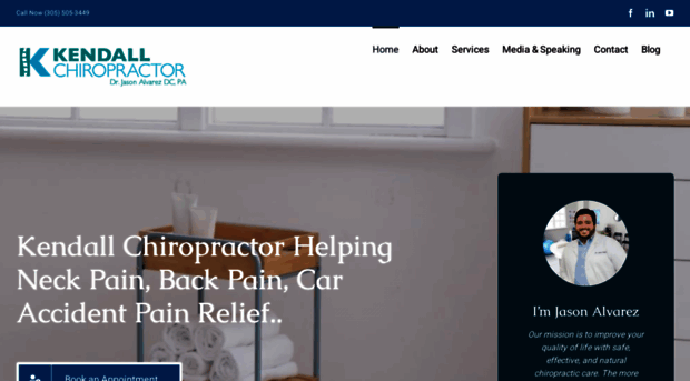 chiropractorsinkendall.com