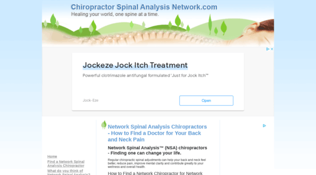 chiropractorspinalanalysisnetwork.com