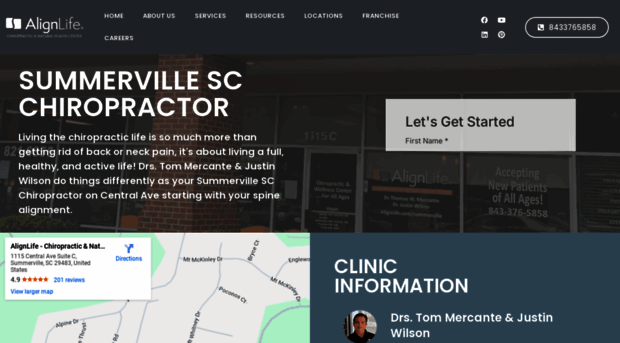 chiropractorsummerville.com