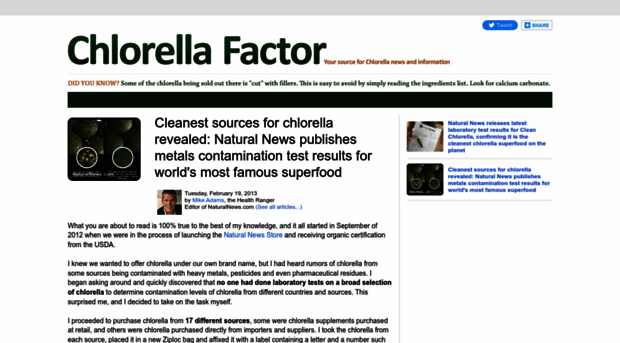 chlorellafactor.com