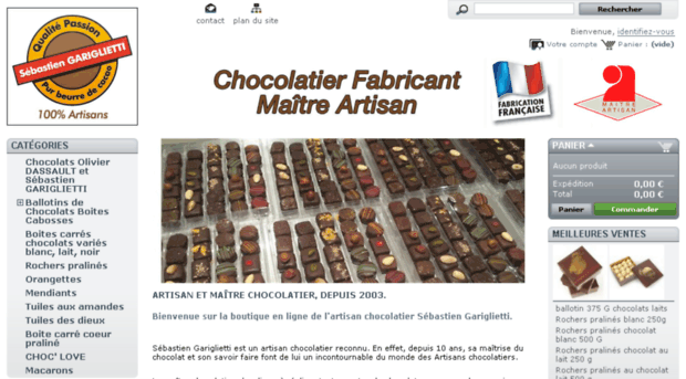 chocolatsebastiengariglietti.com