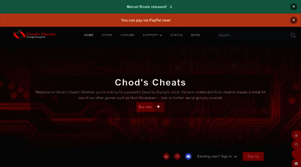 Premium online game hacks - Chod's Cheats