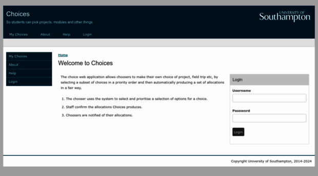 choices.soton.ac.uk