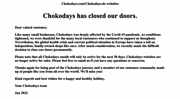 chokodays.com