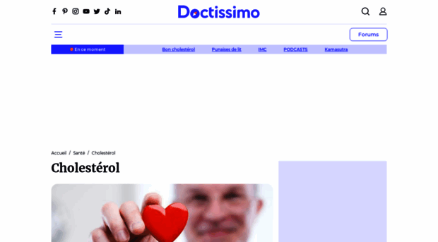 cholesterol.doctissimo.fr