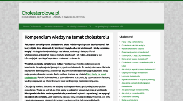 cholesterolowa.pl