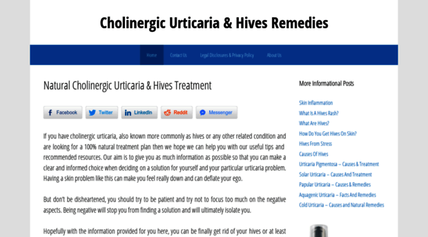 cholinergicurticariasite.com