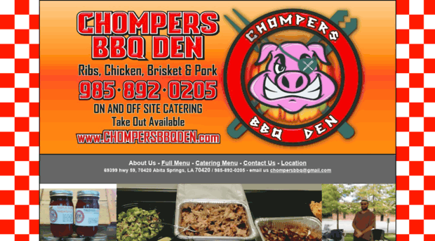 chompersbbqden.com