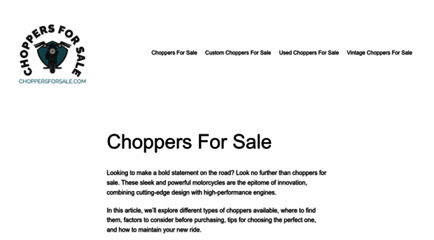 choppersforsale.com